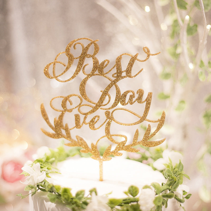 ウェディングケーキ best day ever