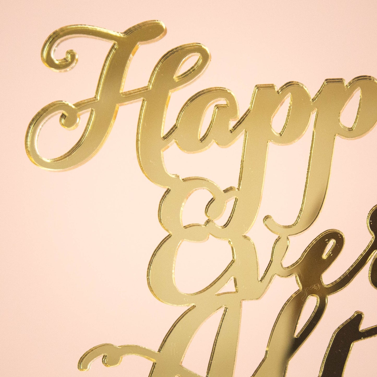 ウェディングケーキトッパー Happily ever after