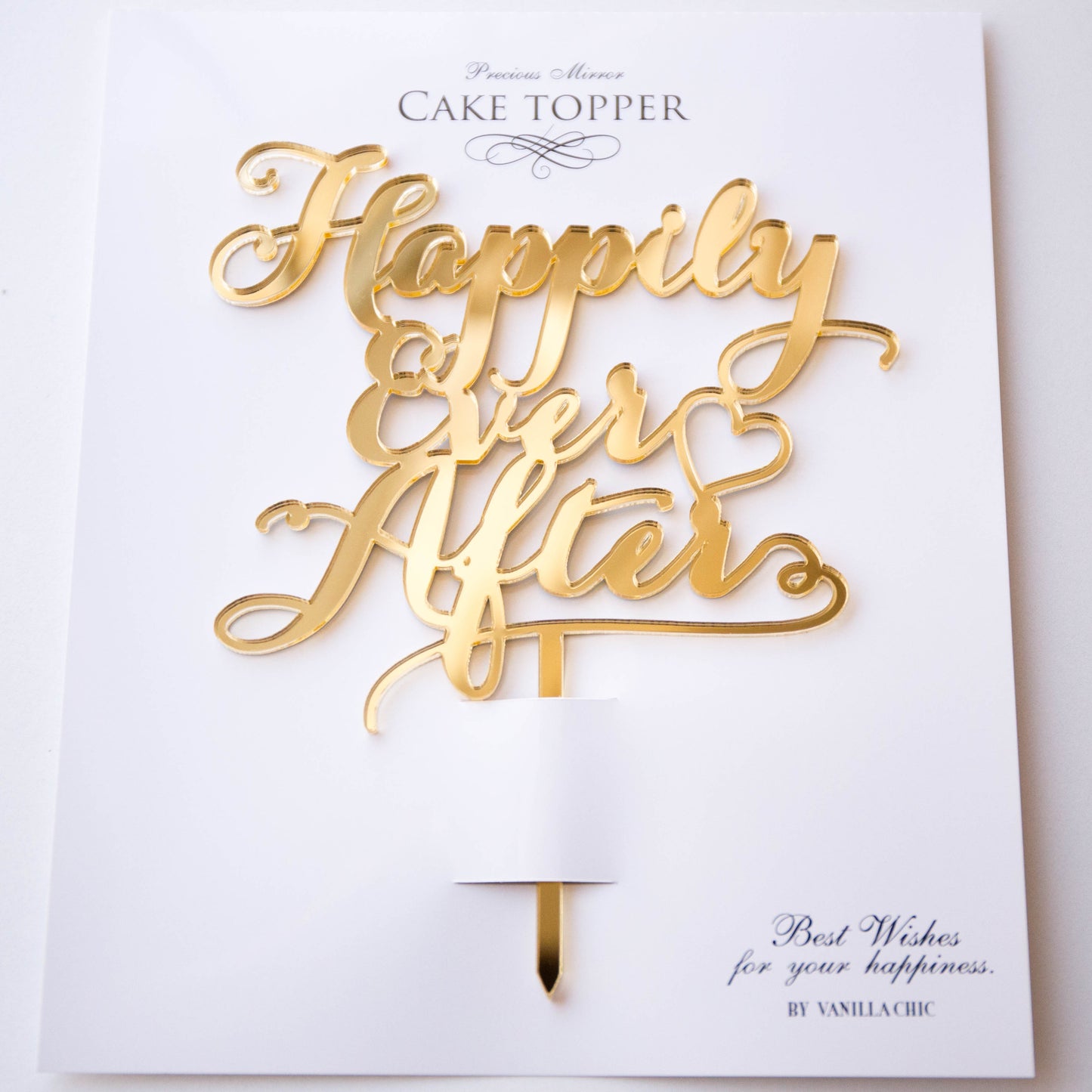 ウェディングケーキトッパー Happily ever after