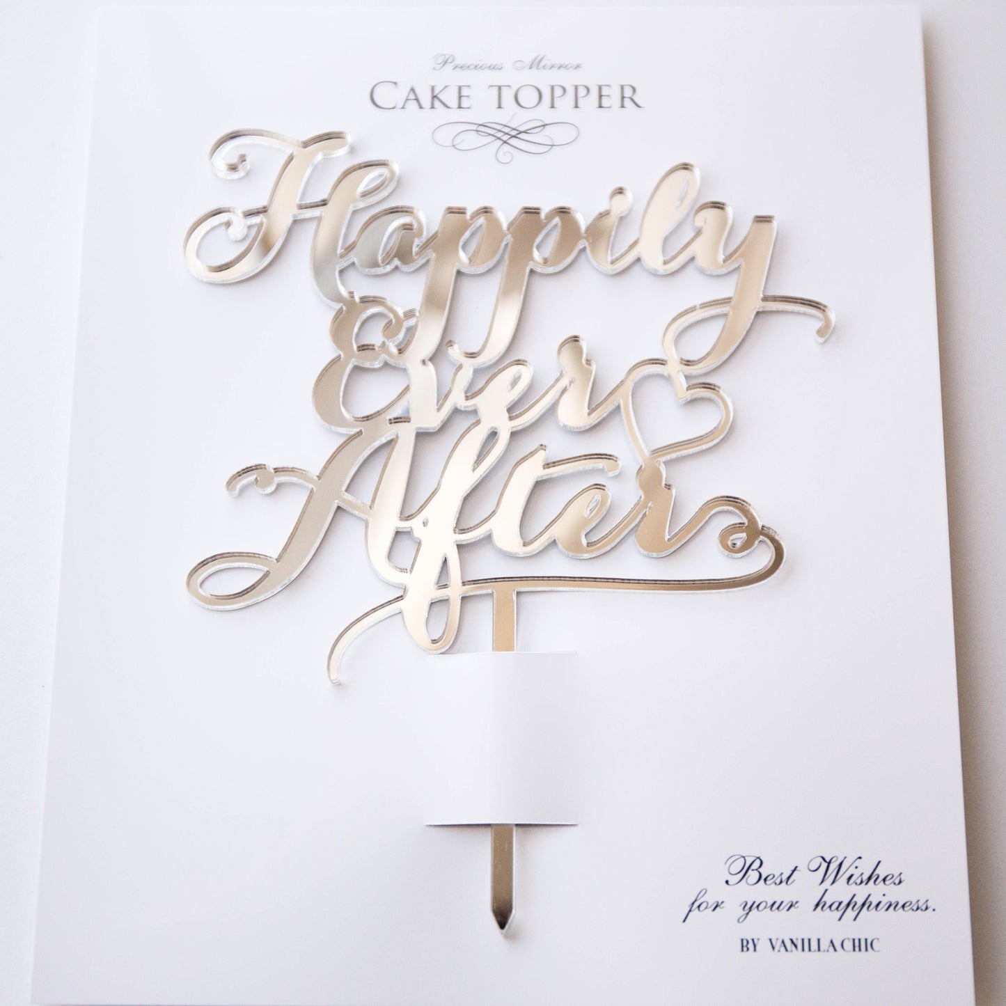 ミラー ケーキトッパー Happily ever after