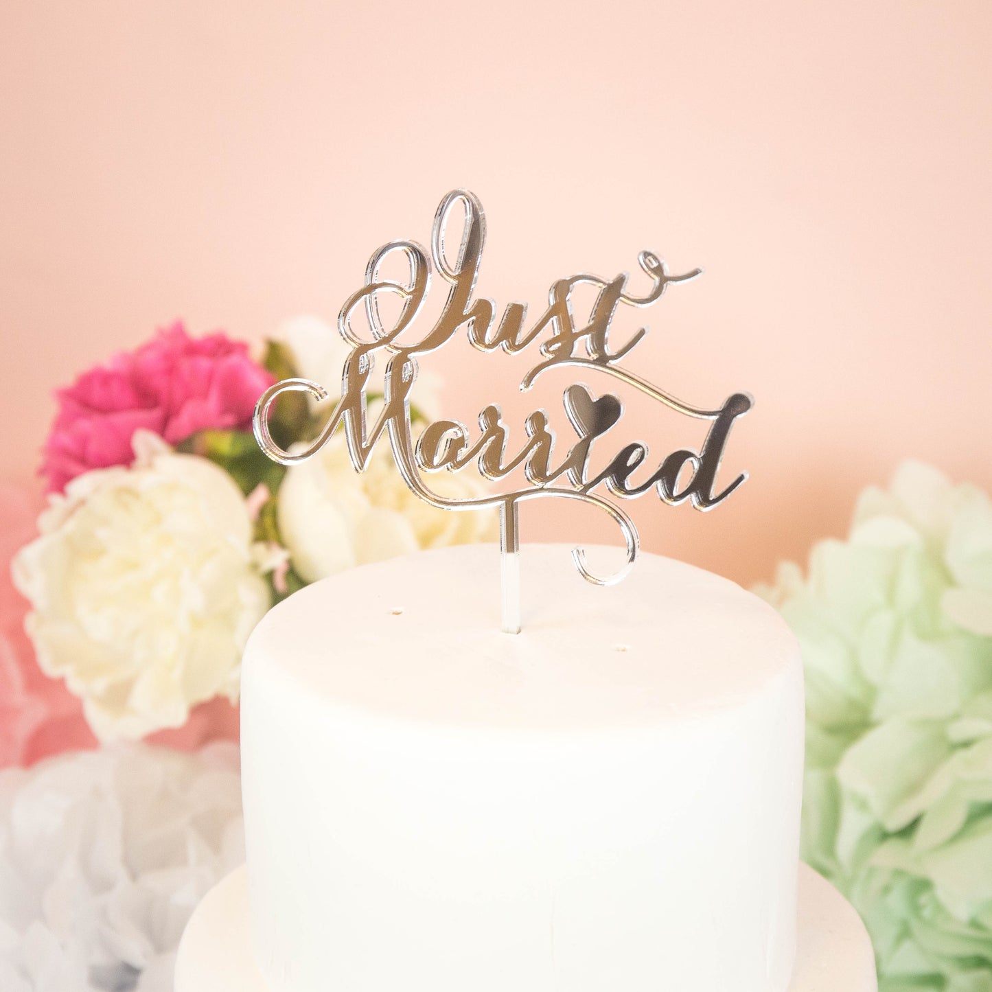 ケーキトッパー Just Married