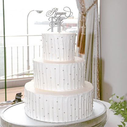 カリグラフィーケーキトッパー【-Flow-】